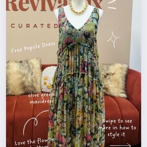 Free People Multicolor Floral Maxi Dress